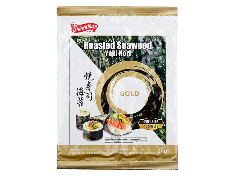 Shirakiku Yaki Sushi Nori gold 10db 27g