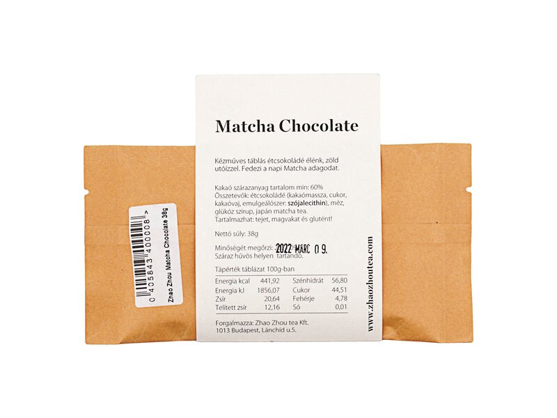 Zhao Zhou Matcha Chocolate 38g