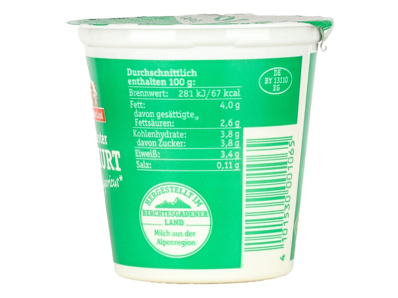 Bercht natúr joghurt 3,9% 150g             