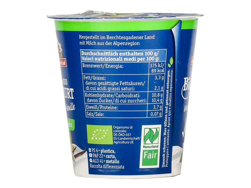 Bercht bio laktózmentes vaníliás joghurt 150g