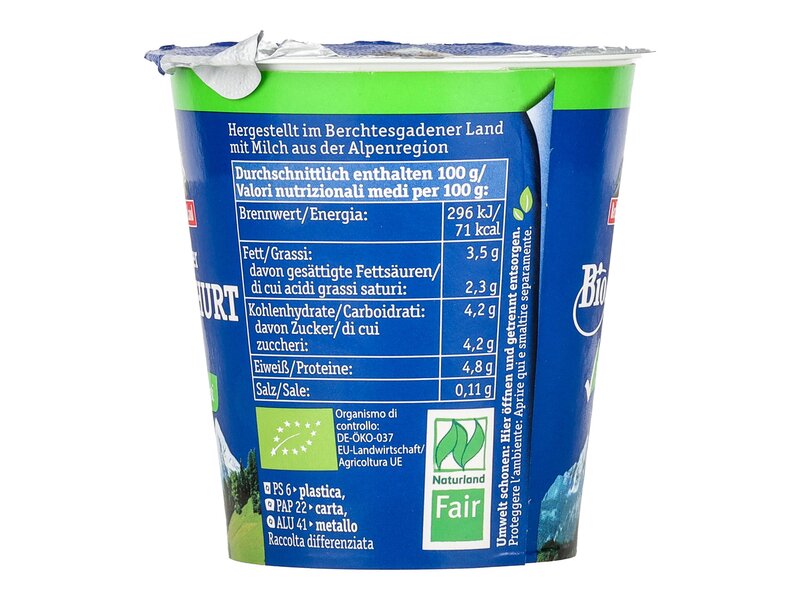 Bercht bio laktózmentes joghurt natúr 150g