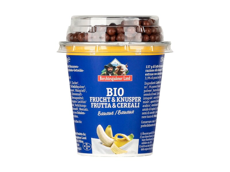 Bercht Bio banános joghurt csokigolyókkal 150g