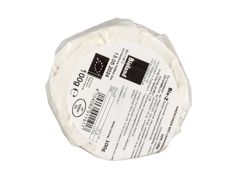 Andechser* Bio kecsketejes Camembert 100g