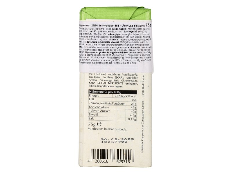 Coppeneur Blaubeere & Cheesecake 75g