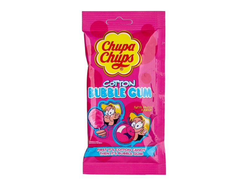 Chupa Chups Vattacukor formájú, gyümölcs ízesítésű rágógumi 11g