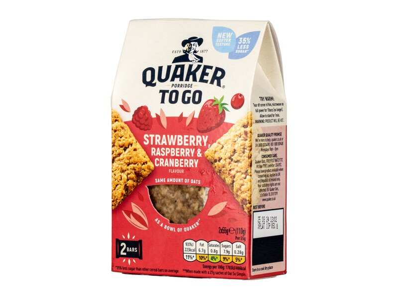 Quaker instant banános-epres zabkása 58g