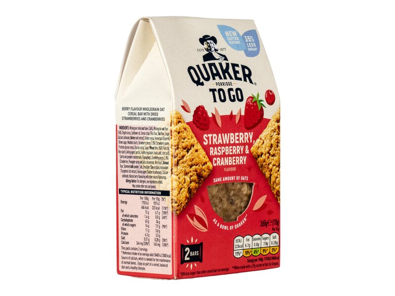 Quaker instant banános-epres zabkása 58g