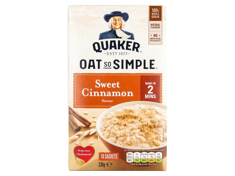 Quaker Oat So Simple Cinnamon 10x33g
