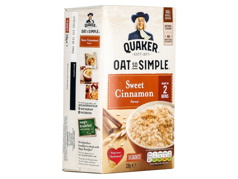 Quaker Oat So Simple Cinnamon 10x33g