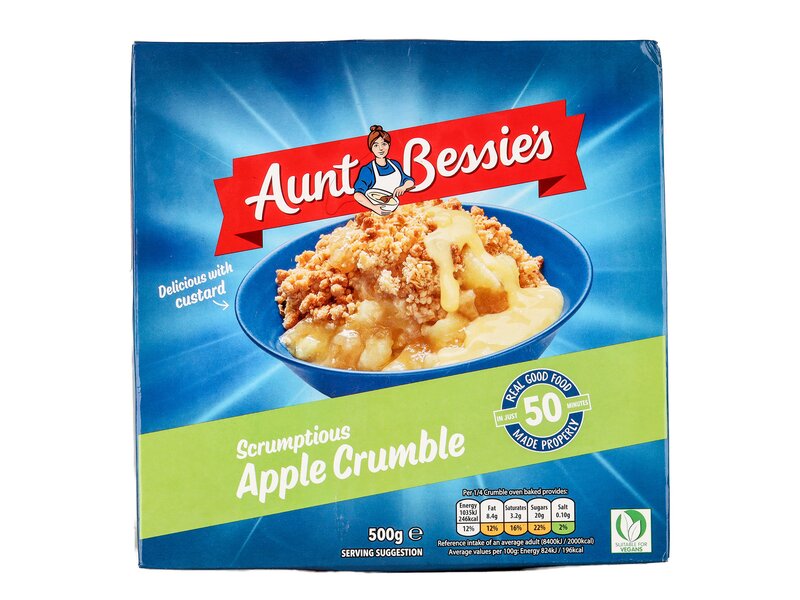 Aunt Bessie's** Scrumptious Apple Crumble 500g 