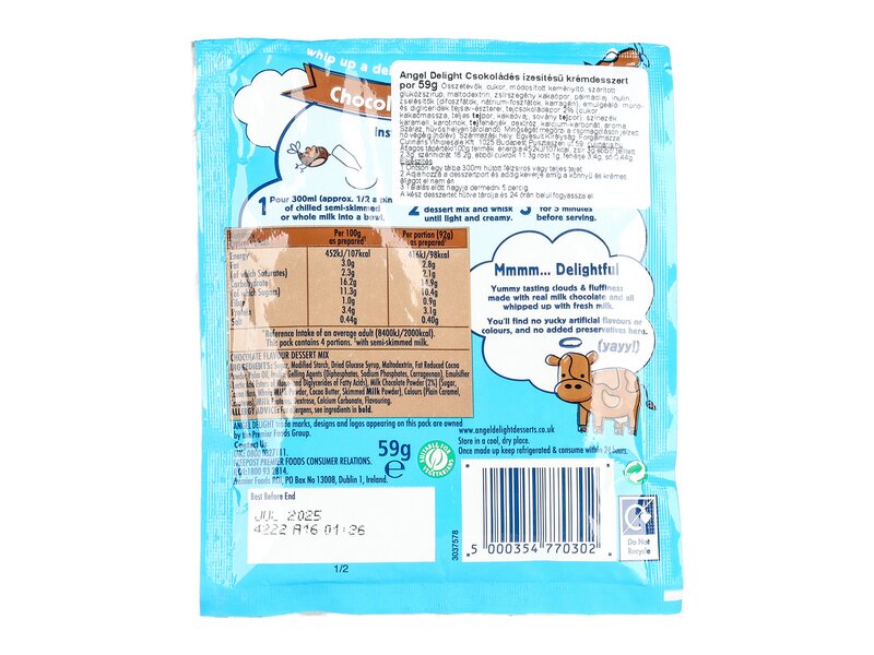 Angel Delight Chocolate Sachet 59g