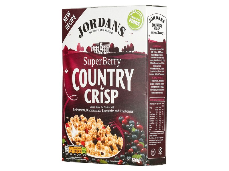 Jordans Country Crisp Super Berry reggelipehely  500g