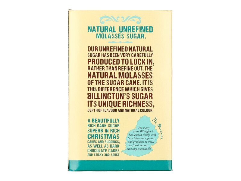 Billington melaszos nádcukor 500g