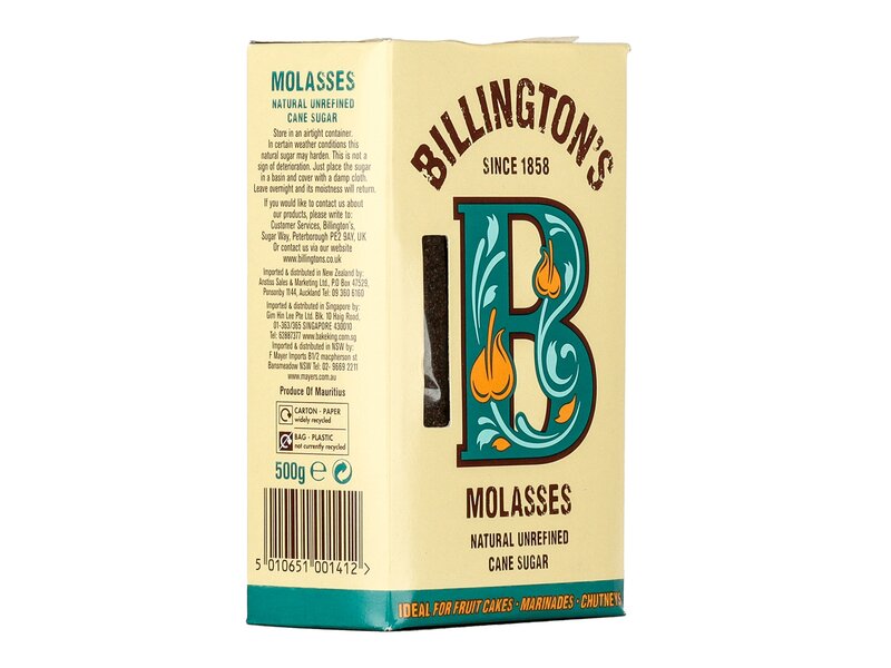 Billington melaszos nádcukor 500g