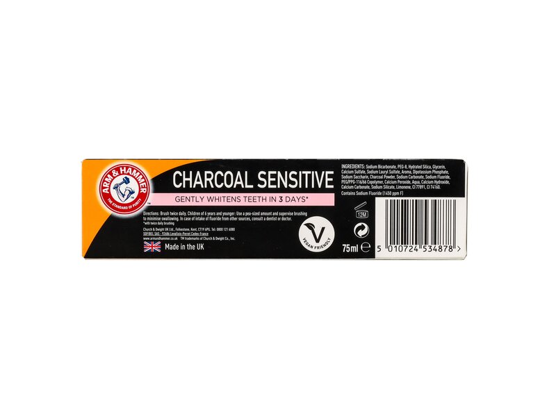 Arm & Hammer Charcoal Sensitive toothpaste 75g