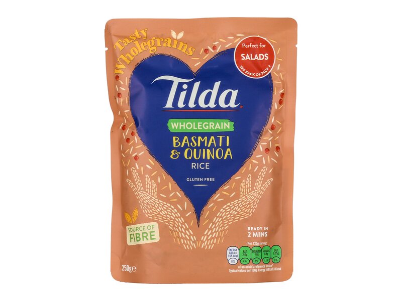 Tilda Quinoával ízesített, előfőzött basmati barna rizs 250g