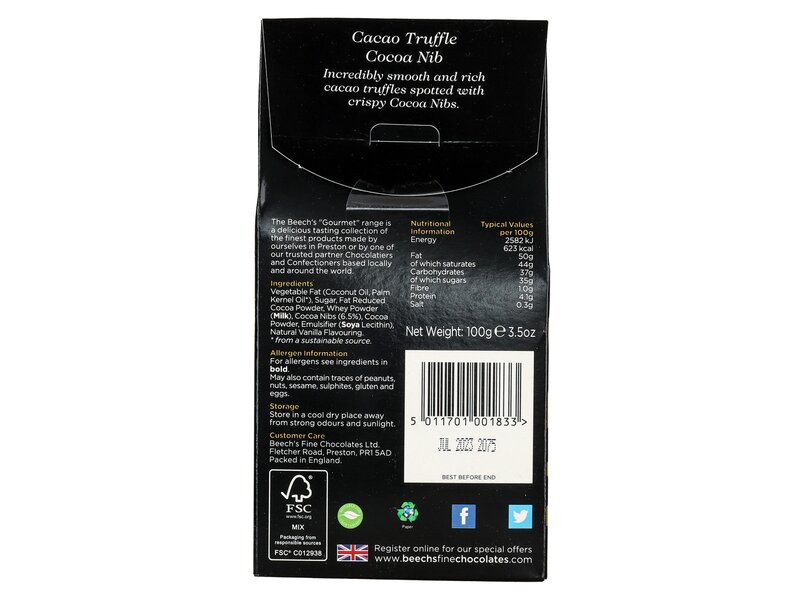 Beech's Cacao Truffle Cocoa Nib 100g