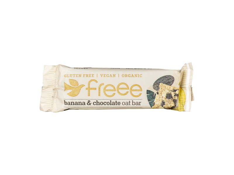 Freee Org Banana and Chocholate  oat bar  35g