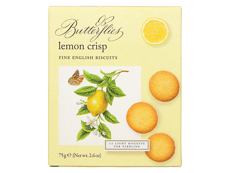 AB Butterflies Lemon Crisp Biscuits 75g