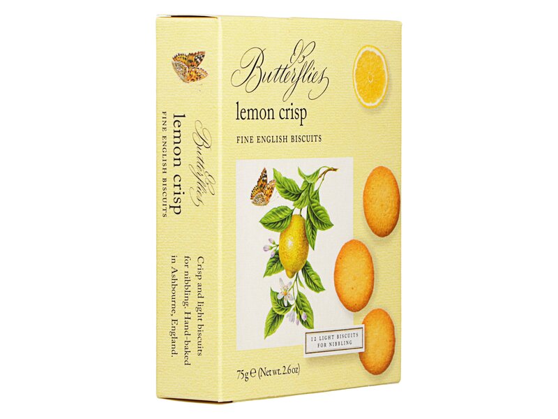 AB Butterflies Lemon Crisp Biscuits 75g
