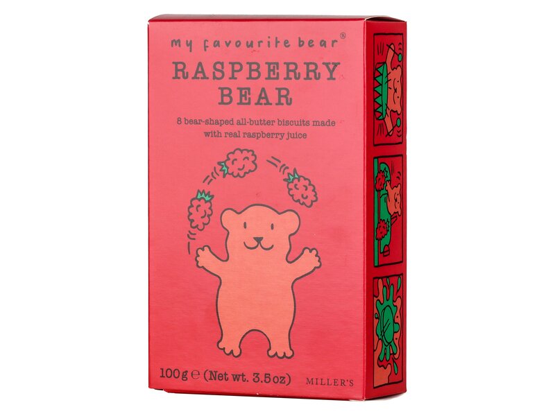 AB Raspberries bear málnás keksz 100g