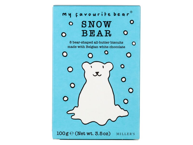 AB Snow Bear Fehér Csokis keksz 100g