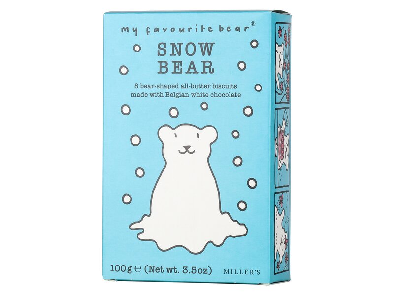 AB Snow Bear Fehér Csokis keksz 100g