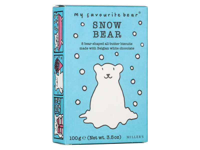 AB Snow Bear Fehér Csokis keksz 100g