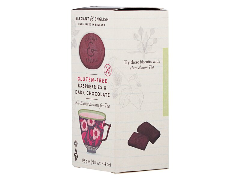 AB Elegant English Gluten free Raspberry Dark Choc 125g