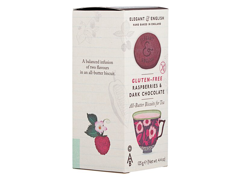 AB Elegant English Gluten free Raspberry Dark Choc 125g