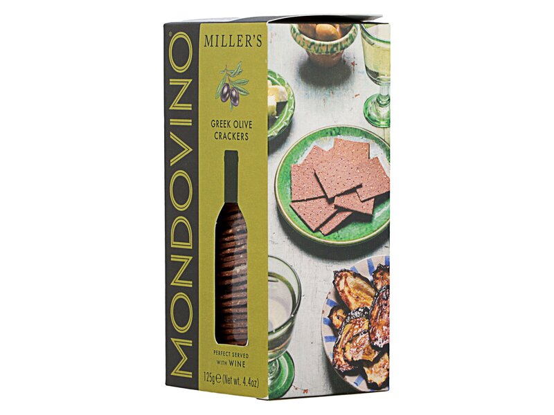 Miller's Mondovino Greek Olive crackers 125g