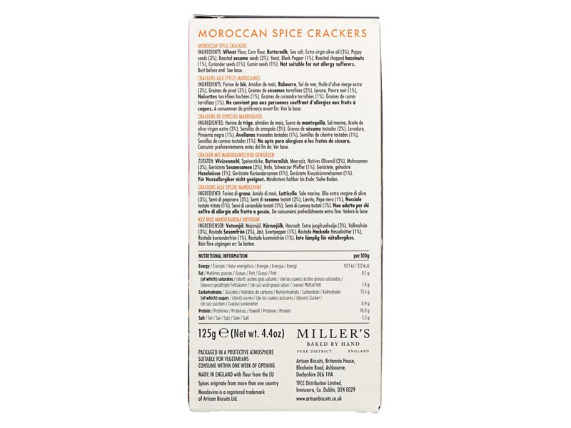 Miller's Mondovino Moroccan Spice crackers 125g