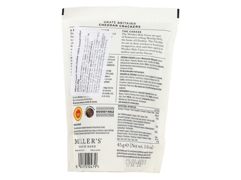 Millers Cheddar Crackers 45g
