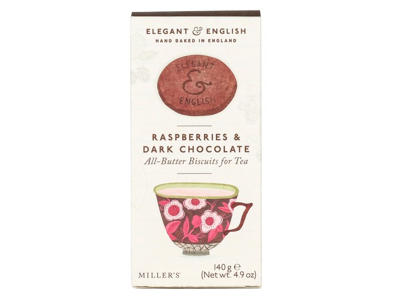 AB Elegant English Raspberry Dark Choc 140g