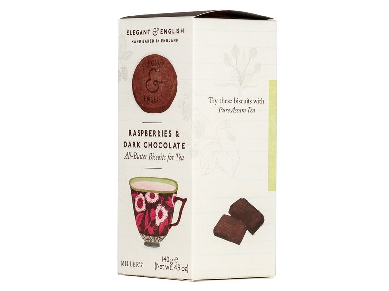 AB Elegant English Raspberry Dark Choc 140g