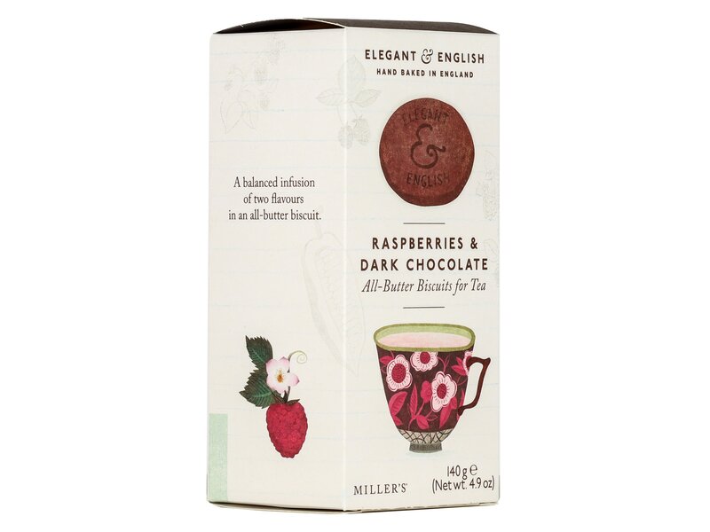 AB Elegant English Raspberry Dark Choc 140g