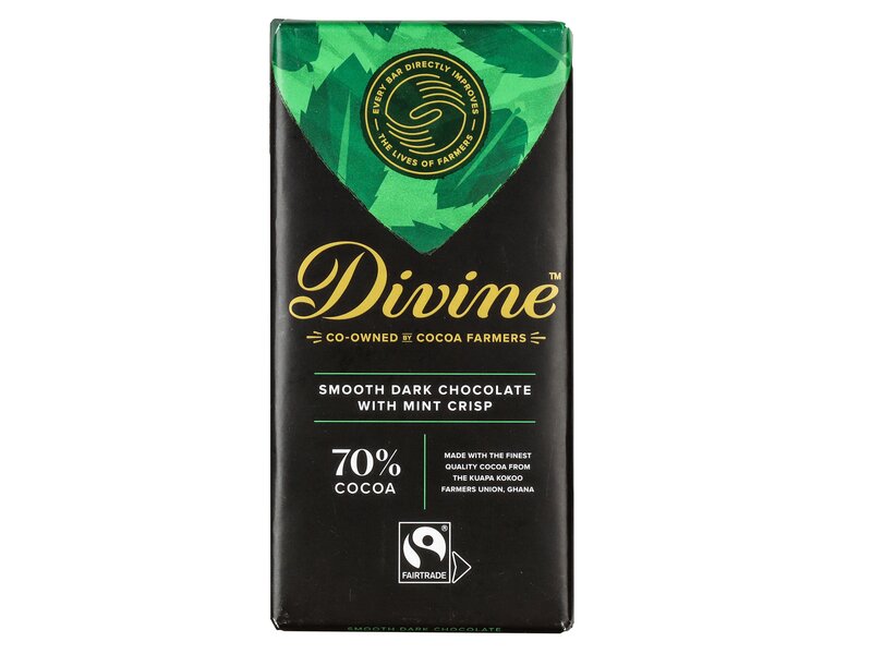 Divine Étcsokoládé menta darabokkal 70% 90g