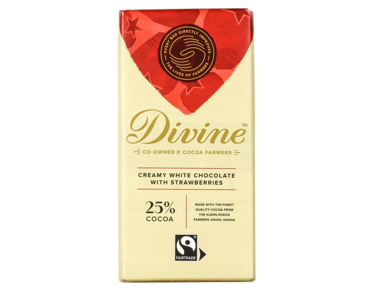 Divine Fehércsokoládé Eperrel 90g