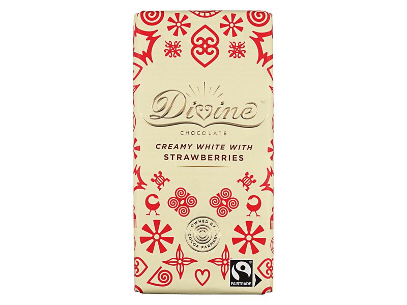 Divine White Chocolate Strawberries 90g 