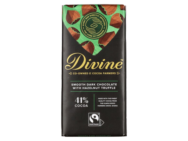 Divine Mogyorós trüffeles étcsokoládé 41% 90g