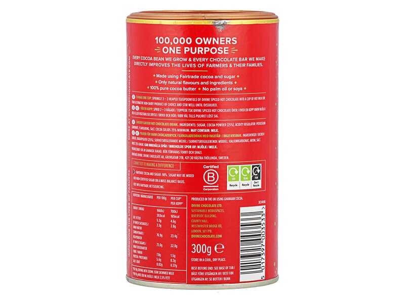 Divine Drinking Chocolate Spiced 300g