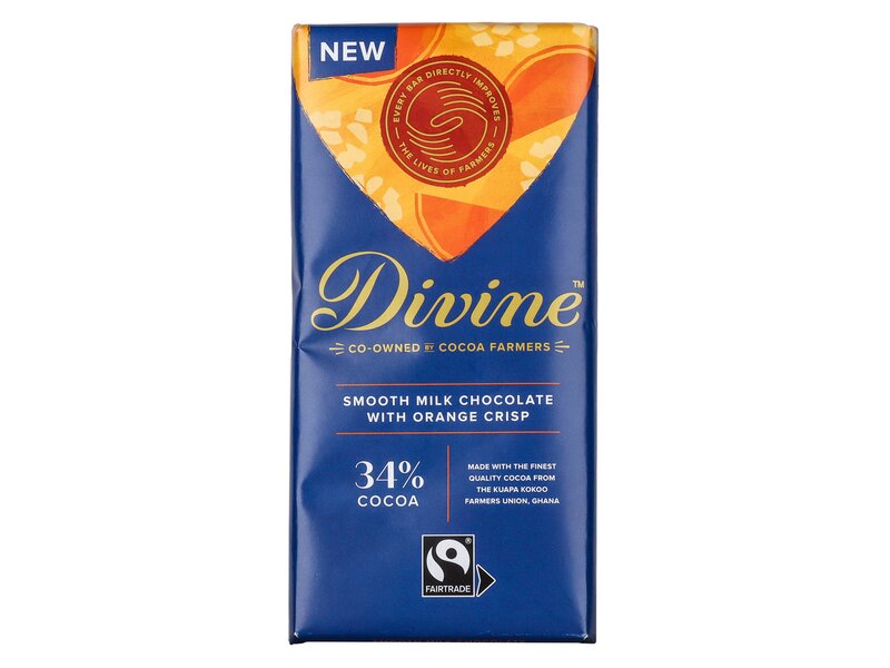 Divine Tejcsokoládé narancs ízesítéssel 90g