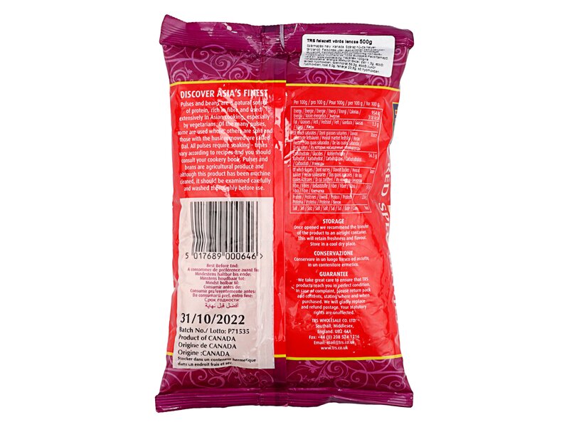 TRS Red Lentils vöröslencse 500g