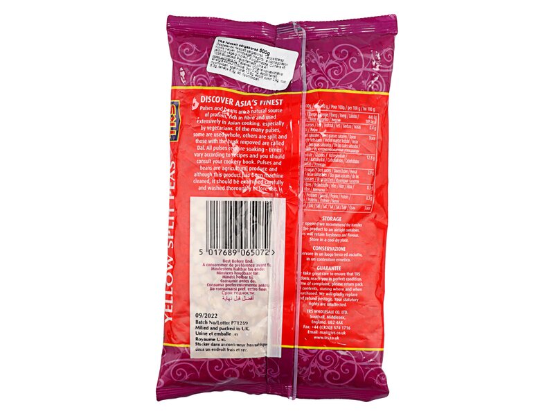 TRS Yellow Split Peas 500gr