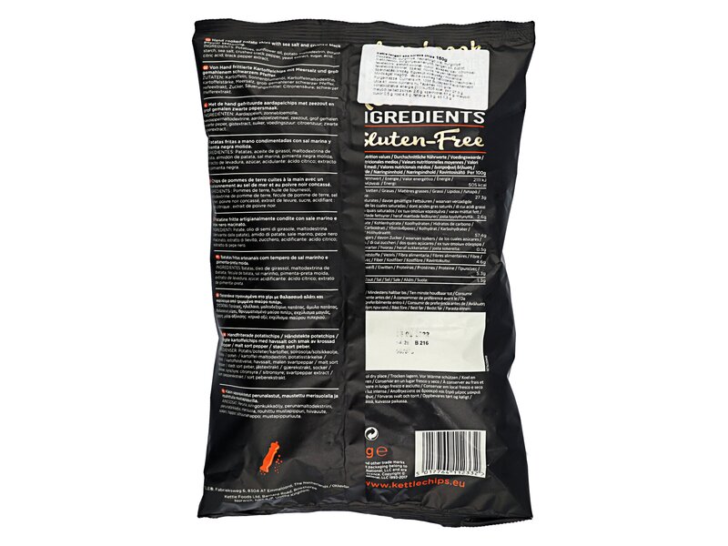 Kettle seasalt&crushed pepper chips 150g