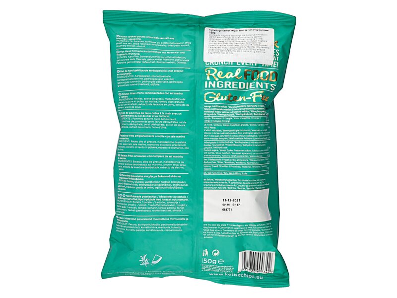 Kettle Sea Salt Rosemary 150g