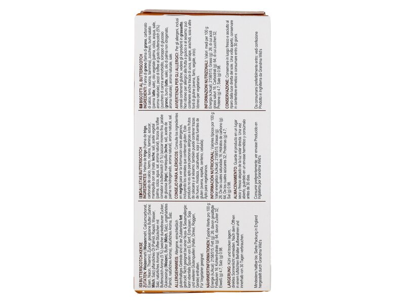 Gwilds Butterscotch Biscuits 150g