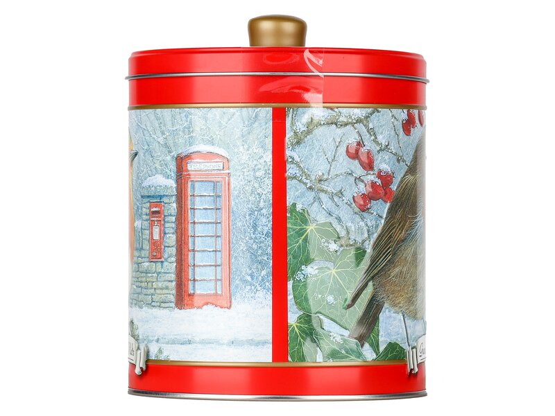 Gwilds Embossed Robin Round Tin 300g