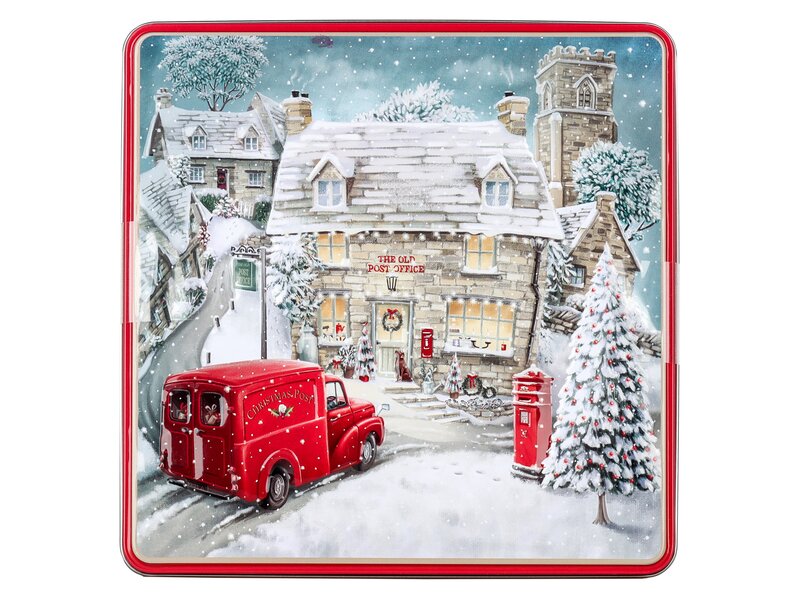 Gwilds Embossed Winter Village tin 400g