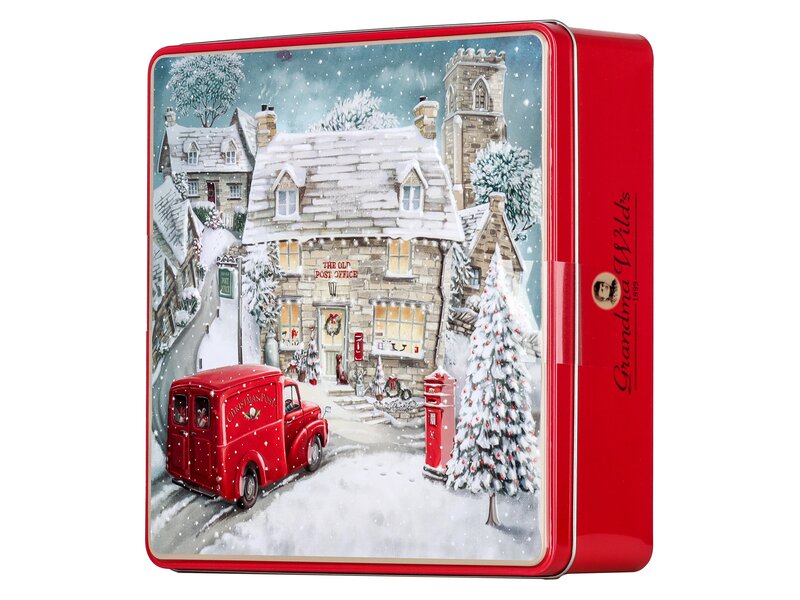 Gwilds Embossed Winter Village tin 400g